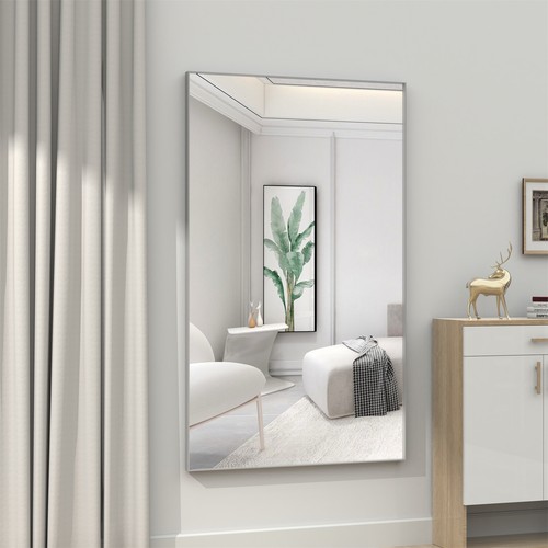 60"x40" Oversized Bathroom Vanity Mirror Large Wall Mirrors with Aluminum Frame - Picture 3 of 10