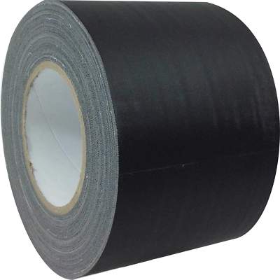 AMERICAN RECORDER 4'' x 45 YARDS FULL ROLL GAFFERS TAPE - BLACK