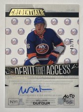 WILLIAM DUFOUR 2023-24 Credentials AUTO ROOKIE /99 SP RC #43/99 UD 23/24 #DTA-DU