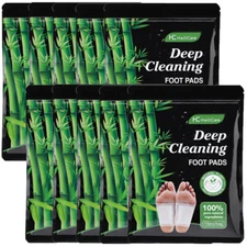 10-100PCS Bamboo Detox Foot Patches Pads Body Toxins Feet Deep Cleansing Herbal