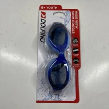 Dolfino Latex Free Wide View Swim Goggles with UV Protection youth 6+ Ages