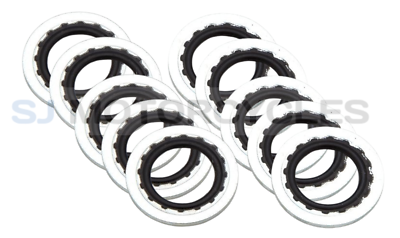 #ad 10X PETROL TAP SEALING WASHERS DOWTY TYPE 1 4quot; BSP BSA NORTON TRIUMPH 70 7351 GBP 8.99