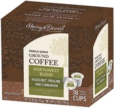 72 Count  - Harry & David Northwest Blend Single Serve Coffee Cups for Keurig