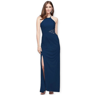 NWT David's Bridal High-Neck Mesh Bridesmaid Dress with Lace Size 18 | eBay NWT David's Bridal High-Neck Mesh Bridesmaid Dress with Lace Size 18 | eBay