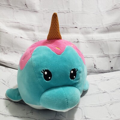 Spark Create Imagine Whale Plush Toy Blue Pink Ice Cream Cone 10 Inch 2018