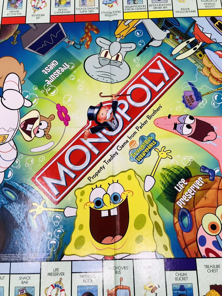 SpongeBob SquarePants Monopoly GAME BOARD 2005 Replacement Pieces - Image 4 of 4