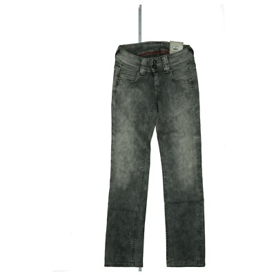 PEPE JEANS Venus straight leg stretch Hose knack Po 24/30 W24 L30 Grau used NEU