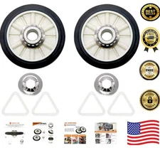 Efficient Replacement Drum Rollers for Kenmore and Whirlpool Dryers - Pack of 2