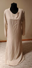 Ladies Long beige dress by uniqlo size L with liner free shipping  