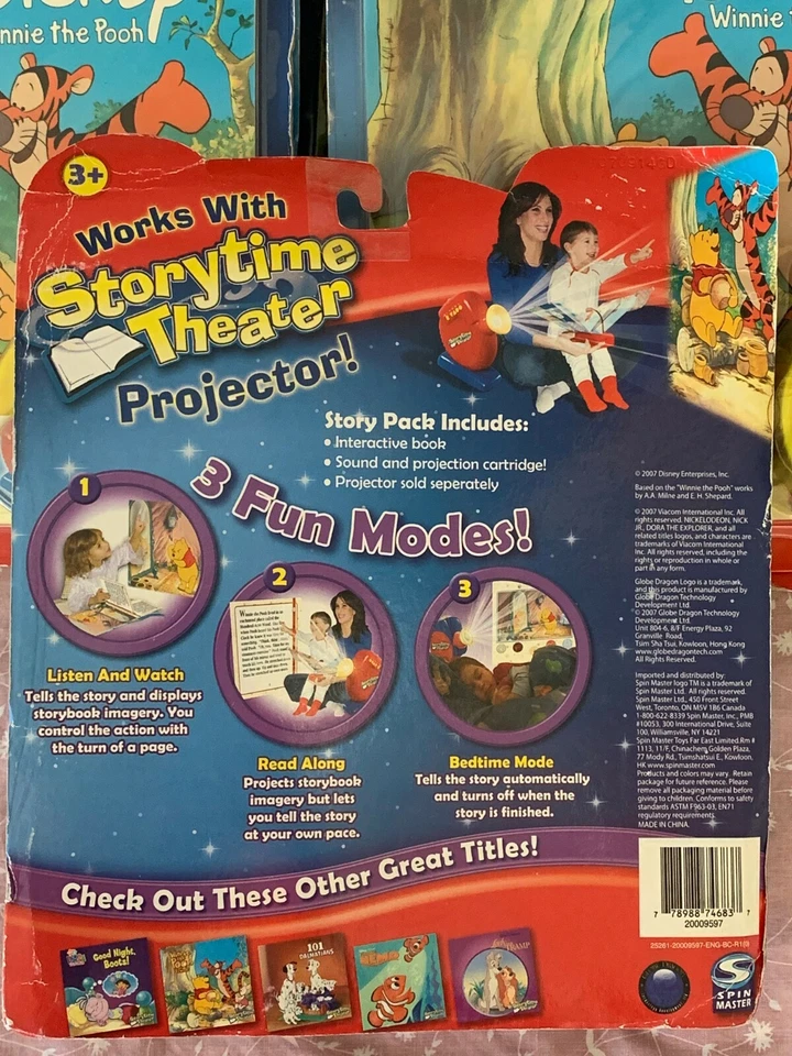 New Storytime Theater Story Pack Disney Winnie Pooh Book Projection Cartridge - Image 2 of 4