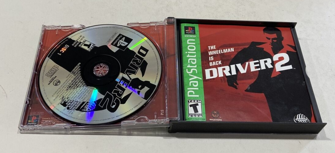 Jeu Driver 2 – PS1 – Version PAL – Testé Et Nettoyé, Jouable Sur PS2/PS3