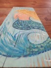Mermaid reclaimed wood Painting art gift rustic Distressed Natural  — photo 5