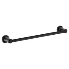 MOEN Zyla Y1618BL 18 Inch Bathroom Towel Bar Matte Black Finish