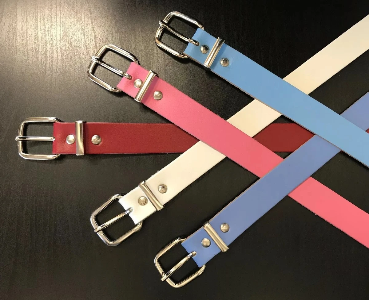 9 Colours Real Leather KIDS CHILD Belts 25mm 1