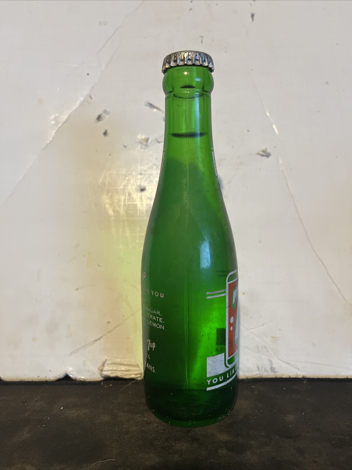 Full 7 Oz. 7 Up Soda Bottle, Junction City KANS. eBay