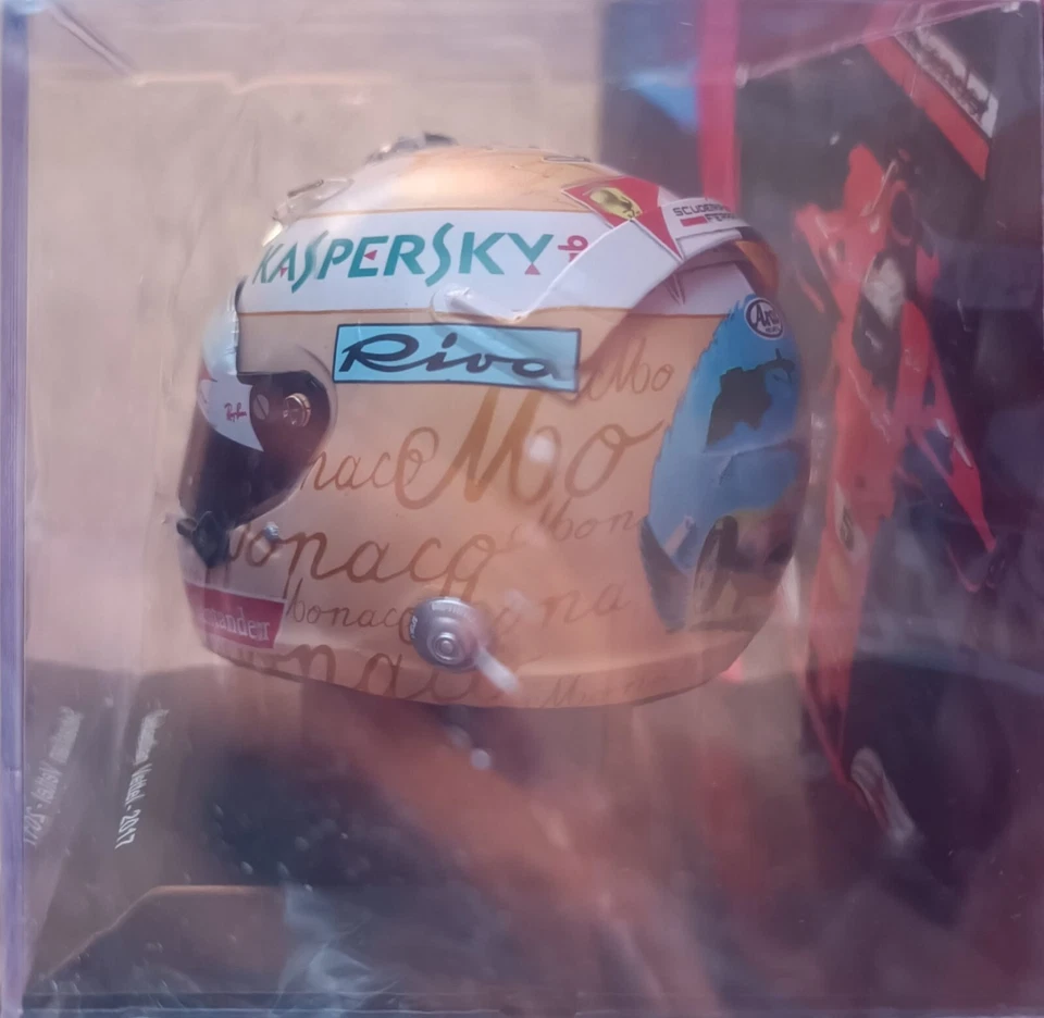 SEBASTIAN VETTEL (2017) GRAN PREMIO DI MONACO  I CASCHI DEI PILOTI FERRARI N.#87 - Immagine 4 di 4