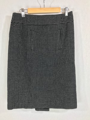 Buy Online Ann Taylor Womens Black White Wool Cotton Blend lined Skirt Size 4 Buy Online Ann Taylor Womens Black White Wool Cotton Blend lined Skirt Size 4