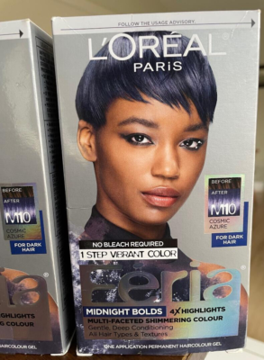 Lot of 2 L'Oreal Feria Permanent Hair Color #M10 Cosmic Azure Blue