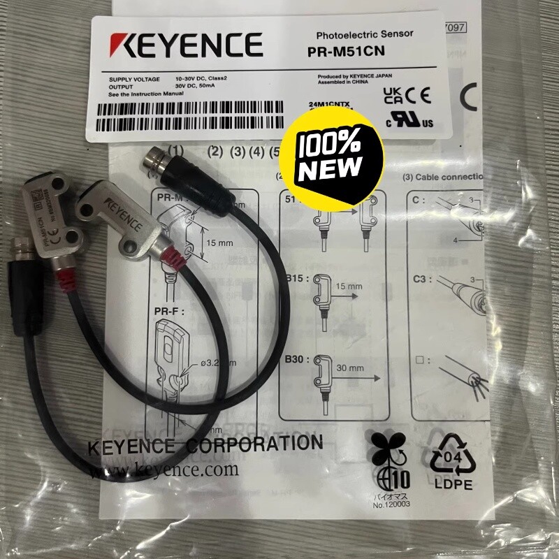 KEYENCE PR-M51CN 光電センサー 5セット ほぼ新品未使用 キーエンス PR-M51CN 光電センサ 5個セット キーエンス 光電センサ