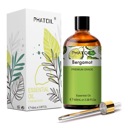 100ml Natur Ätherische Öle Bergamotteöl Aromatherapie Duftöl für Diffusor,Skin