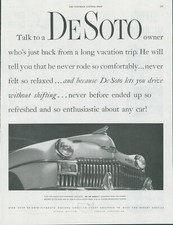 1948 DeSoto Front Grill Hit The Jackpot Quiz Show Relax Vtg Print Ad SP20