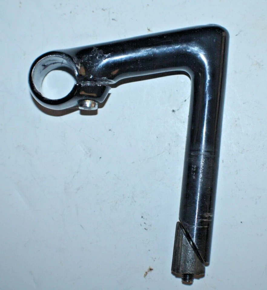 Vástago de bicicleta pluma negra vintage de 22,2 mm 100 mm 25,4 mm -17º elevación negro remitente a EE. UU. :) Foto 2 de 4