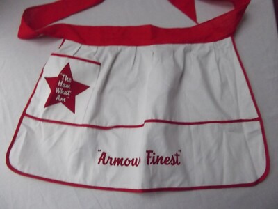 vtg 70s half apron advertising The Ham What Am Armour's Finest NEW