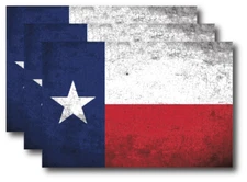 3pk Texas Texan State Flag Vinyl Decal Bumper Sticker Car Window US Truck Yeti