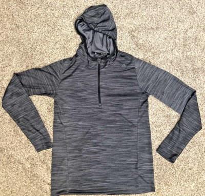 Adidas Women s Hoodie Size Medium Pul  Long Sleeve Gray and Black