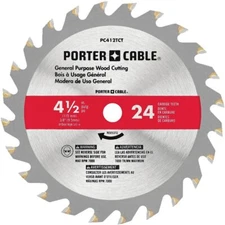 PORTER-CABLE 4-1/2-Inch Circular Saw Blade, 24-Tooth (PC412TCT)