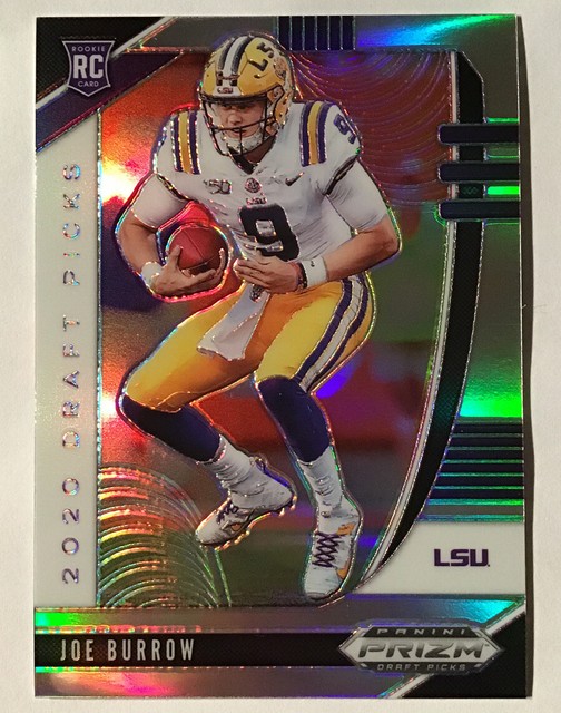2020 Panini Prizm Draft Picks Joe Burrow Rookie Silver Prizm 105 RC 