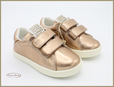 Gioseppo girls shoes sneakers girls with leather tears first steps copper