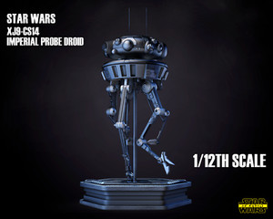 Star Wars 3D Models 1/12 Scale Imperial Probe Droid Kit