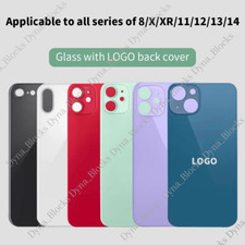 Lot For iPhone 15 14 13 12 11 XS XR 8 Back Glass Replacement Big Hole Rear Cover