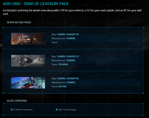 Star Citizen - SONS OF CENTAURI PACK - 3 Ships + Hangar - PACKAGE - NOT LTI - Picture 2 of 12