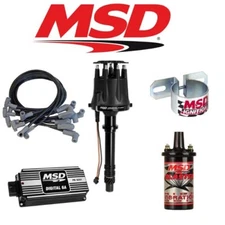 skspeed MSD 900013 BLACK EZKMSD KIT - Digital 6AL/Dist/Wires/Coil/Bracket SBC