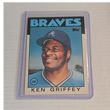 Topps 1986 Traded Ken Griffey Rookie #41T Atlanta Braves Baseball Card. rookie card picture