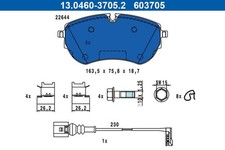 ATE BREMSBELÄGE SATZ VORDERACHSE passend für VW MULTIVAN | 13.0460-3705.2