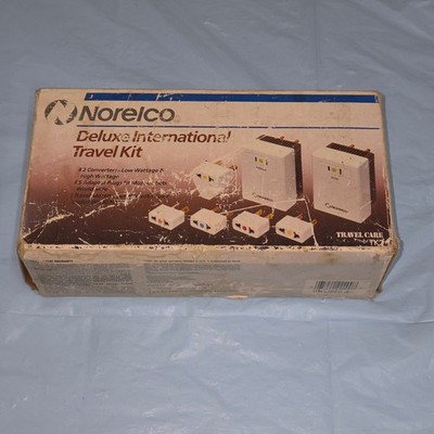 Vintage Norelco Travel Care Deluxe International Travel Kit Model TK-2 Converter