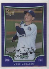2009 Bowman Draft Chrome Purple Refractor Jose Lobaton #BDP36 6f8