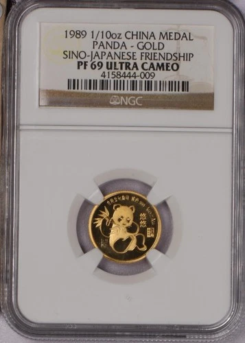 1989 Chinese Gold Panda 1/10 oz — photo from the most recent tracked eBay sale