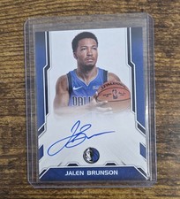 2018-19 Panini Donruss Jalen Brunson Next Day Autograph Rookie Auto, 1st Card 