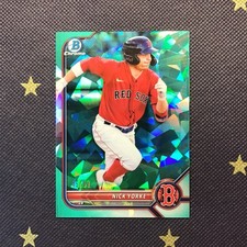 Nick Yorke 2022 Bowman Chrome Aqua Sapphire Prospects RC #’d/99 Pirates
