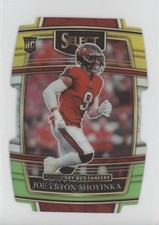 2021 Select Concourse Green & Yellow Prizm Die-Cut Joe Tryon-Shoyinka #89 0y0n
