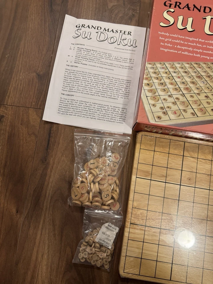 Vintage Grand Master Su Doku Board Game 2005 Complete Manual Gazebo Games - Image 3 of 4