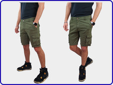 Bermuda da per uomo cargo cotone pantaloncini con tasconi pantaloni militari 52