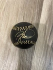 Rare Cincinnati Reds Barry Larkin signed Rawlings black Baseball auto gold ink!