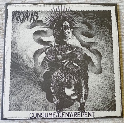 No/Más   Consume / Deny / Repent (vinyl-LP, Silver & Black Striped) grindcore,hc