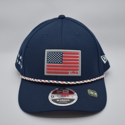 New Era 9FORTY 2025 Ryder Cup Golf Team USA M-Crown Rope Snapback Hat Cap NWT