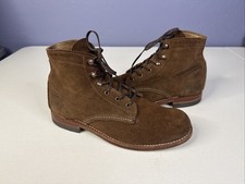 Wolverine 1000 Mile Suede Boots Brown MADE IN USA SIZE 8.5